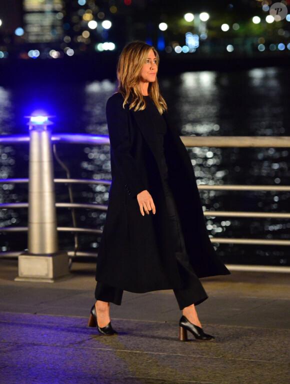 Jennifer Aniston a été aperçue sur le tournage d'un nouveau film à New York, le 10 mai 2019.