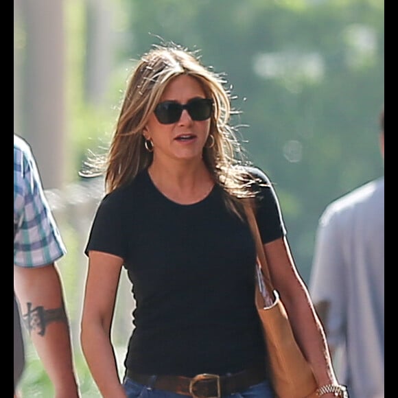 Exclusif - Jennifer Aniston arrive à un rendez-vous d'affaires à Beverly Hills, Los Angeles, Californie, Etats-Unis, le 24 octobre 2018.