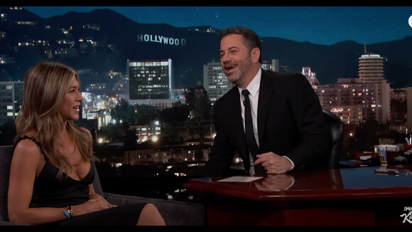 Jennifer Aniston de passage dans le "Jimmy Kimmel Live"- 16 octobre 2019.