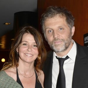 Stéphane Guillon et sa femme Muriel Cousin - Pierre Richard fête ses 80 ans à l'Olympia à Paris, le 13 juin 2014.