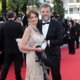 Stéphane Guillon et sa femme Muriel Cousin au Festival de Cannes en 2012.