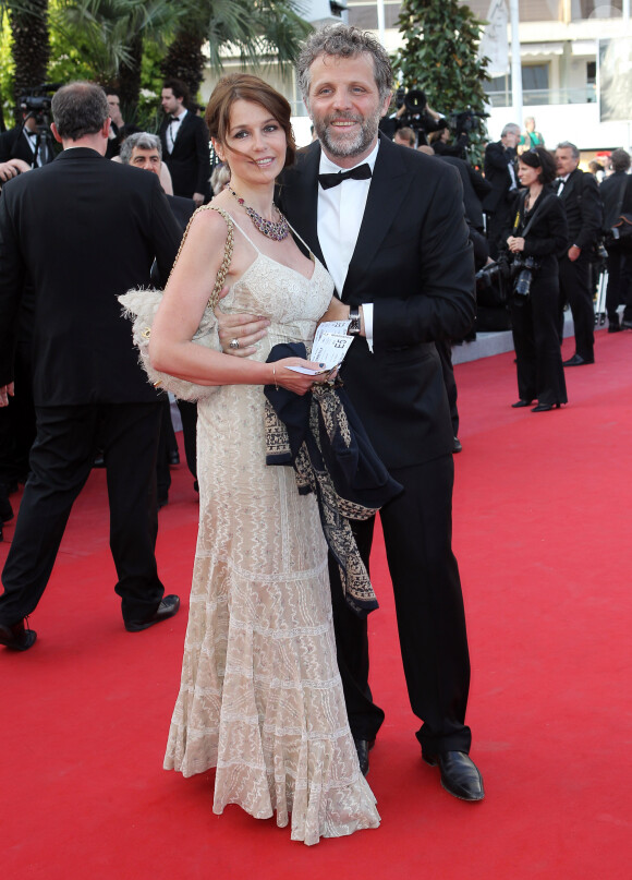 Stéphane Guillon et sa femme Muriel Cousin au Festival de Cannes en 2012.