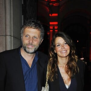 Stéphane Guillon et sa femme Muriel Cousin à Paris en 2011. 