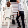 Kate Middleton et le prince William au départ de l'aéroport Lahore, après leur voyage officiel de cinq jours au Pakistan. Le 18 octobre 2019