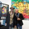 L'artiste Kongo (Cyril Phan) et Eric Cherki (Las Noches Ibiza) - Vernissage de l'exposition de l'artiste l'artiste Kongo (Cyril Phan) au Montaigne Market à Paris le 17 octobre 2019. © Jerémy Melloul/ Bestimage