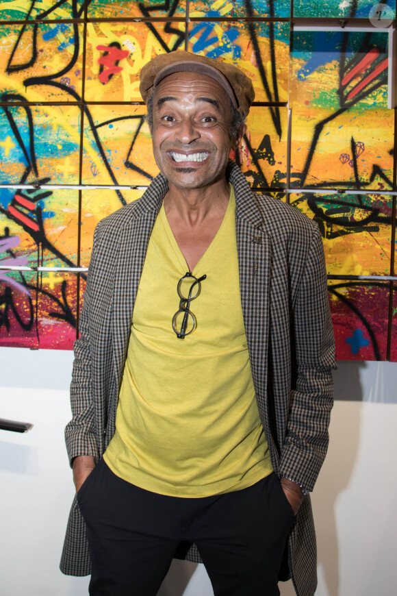 Yannick Noah - Vernissage de l'exposition de l'artiste l'artiste Kongo (Cyril Phan) au Montaigne Market à Paris le 17 octobre 2019. © Jerémy Melloul/ Bestimage