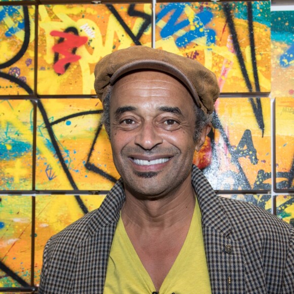 Yannick Noah - Vernissage de l'exposition de l'artiste l'artiste Kongo (Cyril Phan) au Montaigne Market à Paris le 17 octobre 2019. © Jerémy Melloul/ Bestimage