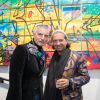 Eric Cherki et Jack Nicolini (Las Noches Ibiza) - Vernissage de l'exposition de l'artiste l'artiste Kongo (Cyril Phan) au Montaigne Market à Paris le 17 octobre 2019. © Jerémy Melloul/ Bestimage