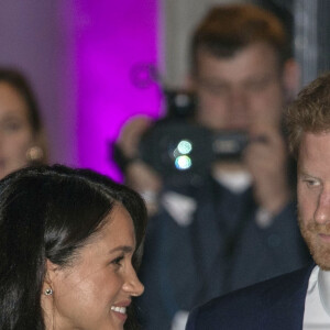 Le prince Harry et Meghan Markle, duchesse de Sussex, à la cérémonie des Wellchild Awards au Royal Lancaster Hotel à Londres, le 15 octobre 2019.