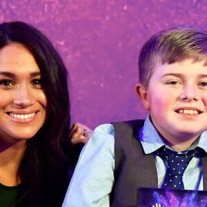 Le prince Harry et Meghan Markle, duchesse de Sussex, à la cérémonie des Wellchild Awards au Royal Lancaster Hotel à Londres, le 15 octobre 2019.