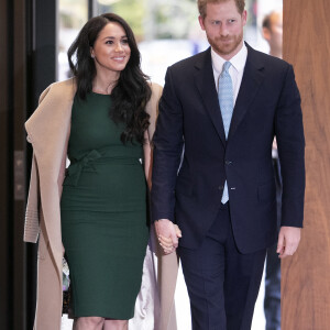 Le prince Harry et Meghan Markle, duchesse de Sussex, à la cérémonie des Wellchild Awards au Royal Lancaster Hotel à Londres, le 15 octobre 2019.