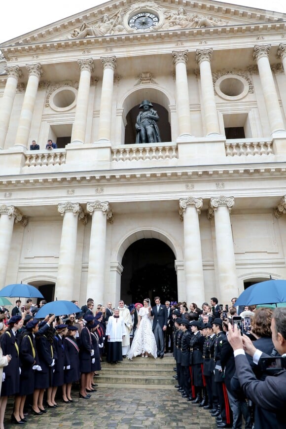 Mariage du prince Jean-Christophe Napoléon et de la comtesse Olympia d'Arco-Zinneberg à la cathédrale Saint-Louis des Invalides à Paris le 19 octobre 2019. © Dominique Jacovides / Bestimage