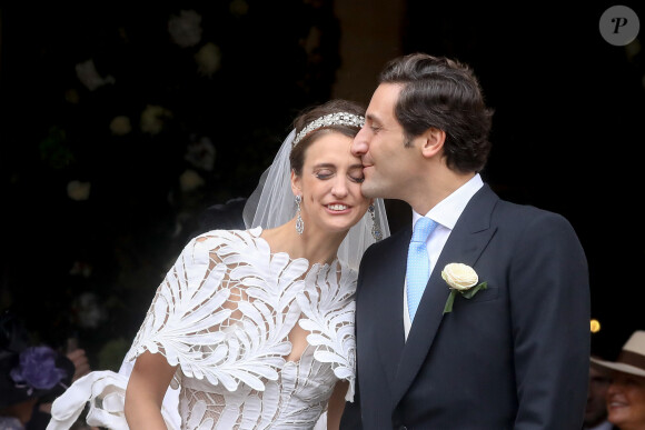 Mariage du prince Jean-Christophe Napoléon et de la comtesse Olympia d'Arco-Zinneberg à la cathédrale Saint-Louis des Invalides à Paris le 19 octobre 2019. © Dominique Jacovides / Bestimage