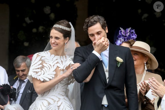 Mariage du prince Jean-Christophe Napoléon et de la comtesse Olympia d'Arco-Zinneberg à la cathédrale Saint-Louis des Invalides à Paris le 19 octobre 2019. © Dominique Jacovides / Bestimage