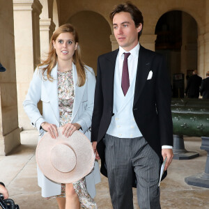 La princesse Beatrice d'York et son fiancé Edoardo Mapelli Mozzi - Mariage du prince Jean-Christophe Napoléon et de la comtesse Olympia d'Arco-Zinneberg à la cathédrale Saint-Louis des Invalides à Paris le 19 octobre 2019. © Dominique Jacovides / Bestimage