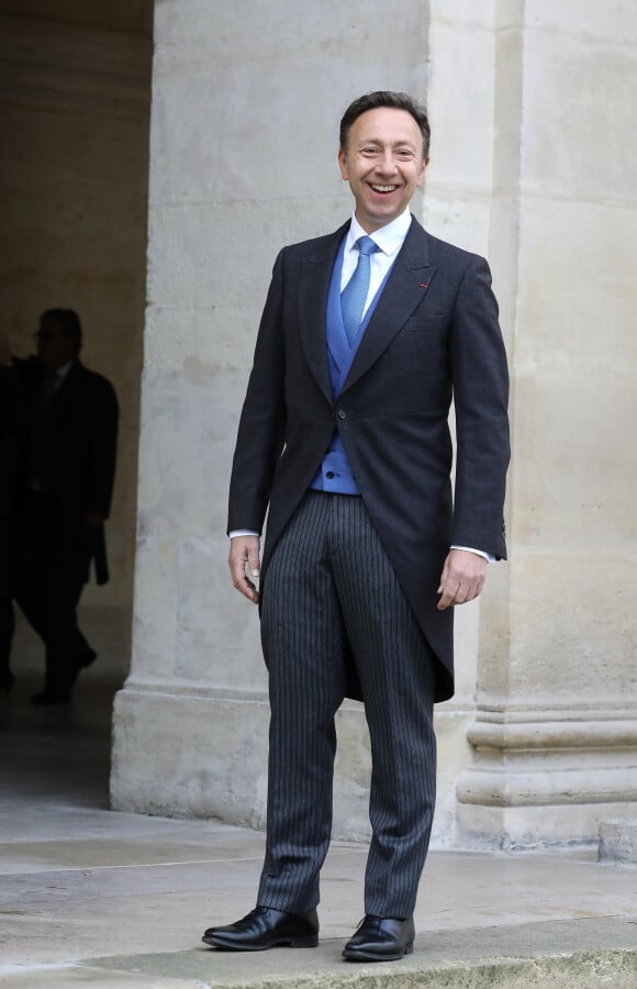 Stéphane Bern - Mariage du prince Jean-Christophe Napoléon et de la comtesse Olympia d'Arco-Zinneberg à la cathédrale Saint-Louis des Invalides à Paris le 19 octobre 2019. © Dominique Jacovides / Bestimage