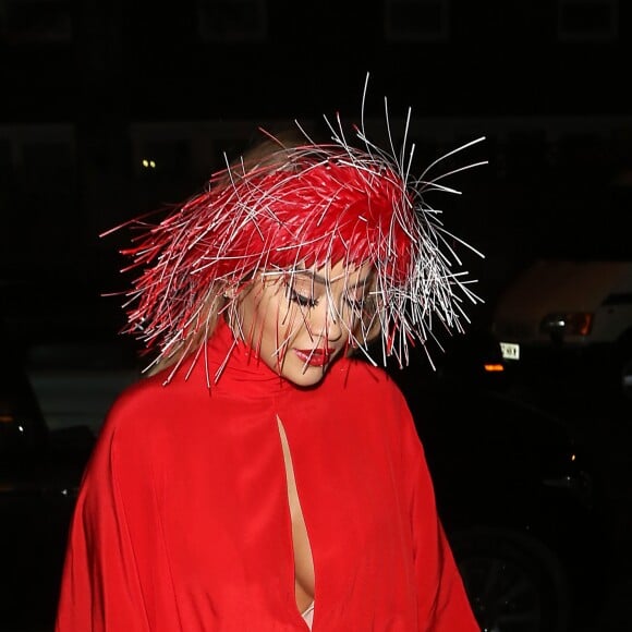 Rita Ora à la sortie de la soirée "Cartier London Celebration" au Chiltern Firehouse à Londres, le 21 octobre 2019.21/10/2019 - Londres