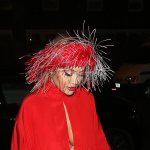 Rita Ora à la sortie de la soirée "Cartier London Celebration" au Chiltern Firehouse à Londres, le 21 octobre 2019.21/10/2019 - Londres