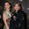 Billie Lourd et sa mère Carrie Fisher - Première de "Star Wars : le réveil de la force" à Los Angeles le 14 décembre 2015.