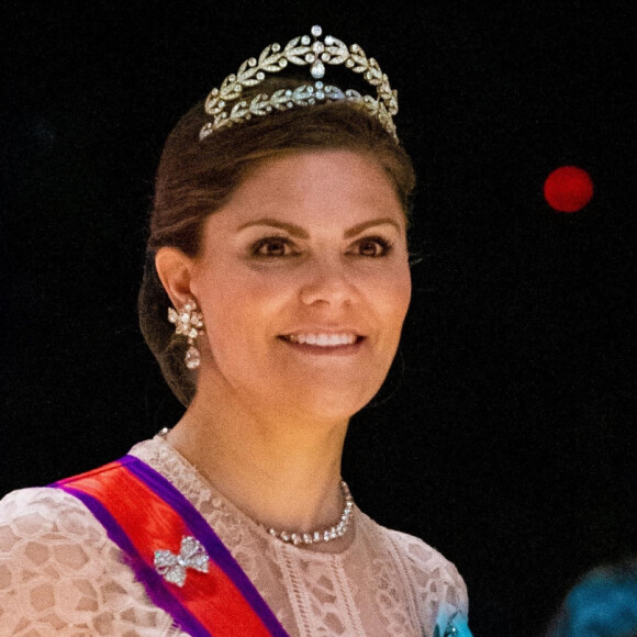 La princesse Victoria de Suède - Les dignitaires du monde entier assistent au banquet donné à l'occasion de la cérémonie d'intronisation de l'empereur du Japon Naruhito à Tokyo, le 22 octobre 2019.