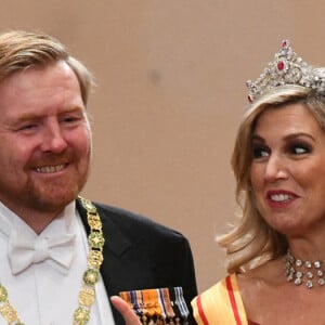 Le roi Willem-Alexander et la reine Maxima des Pays-Bas - Les dignitaires du monde entier assistent au banquet donné à l'occasion de la cérémonie d'intronisation de l'empereur du Japon Naruhito à Tokyo, le 22 octobre 2019.