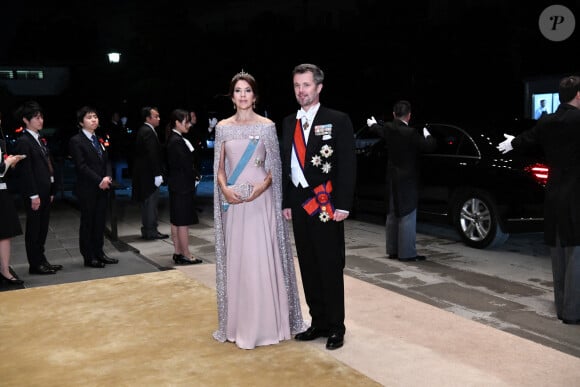 La princesse Mary de Danemark et son mari le prince Frederik - Les dignitaires du monde entier assistent au banquet donné à l'occasion de la cérémonie d'intronisation de l'empereur du Japon Naruhito à Tokyo, le 22 octobre 2019.