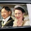 L'empereur Naruhito et l'impératrice Masako - Les dignitaires du monde entier assistent au banquet donné à l'occasion de la cérémonie d'intronisation de l'empereur du Japon Naruhito à Tokyo, le 22 octobre 2019.