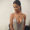 Le look très décolleté de Shy'm dans l'émission "Danse avec les stars 2019" sur TF1. Le 21 septembre 2019.