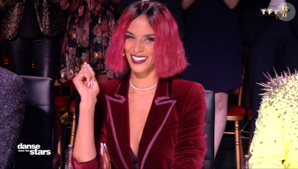 Shy'm en total look rouge dans l'émission "Danse avec les stars 2019" sur TF1. Le 5 octobre 2019.
