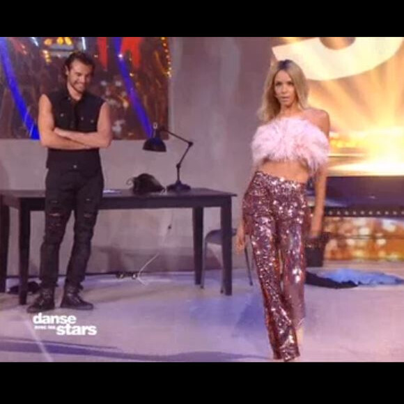 Le look très poilu et pailleté de Shy'm dans l'émission "Danse avec les stars 2019" sur TF1. Le 28 septembre 2019.