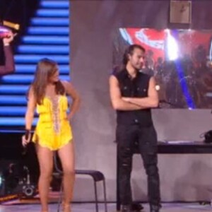 Le look très poilu et pailleté de Shy'm dans l'émission "Danse avec les stars 2019" sur TF1. Le 28 septembre 2019.