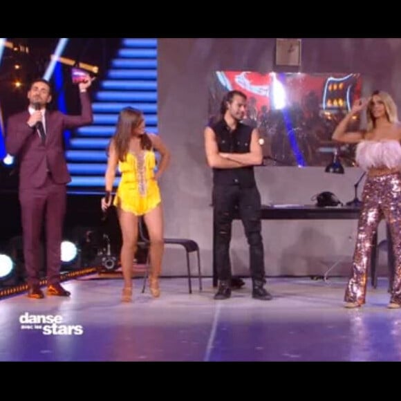 Le look très poilu et pailleté de Shy'm dans l'émission "Danse avec les stars 2019" sur TF1. Le 28 septembre 2019.