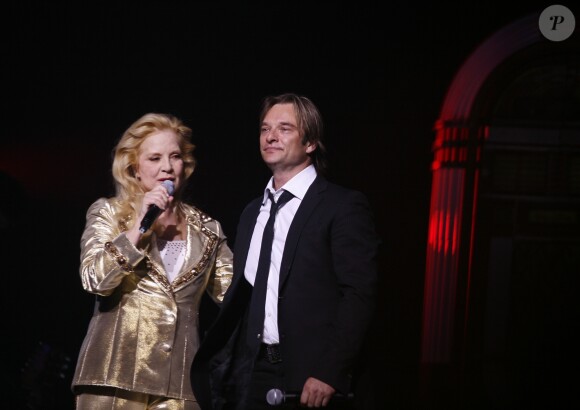 Sylvie Vartan et David Hallyday en mai 2013 à Paris.