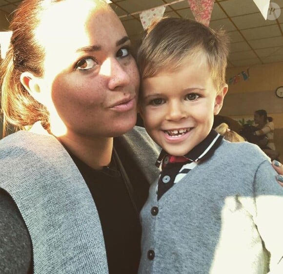 Kelly Helard des "Ch'tis" complice avec son fils Lyam sur Instagram, le 2 septembre 2019