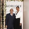 Exclusif - Flora Coquerel (Miss France 2014) et Bassam Azakir (CEO de Korloff) assistent à la réouverture de la boutique de joaillerie "Korloff", rue de la Paix à Paris le 24 octobre 2019. © Jack Tribeca/Bestimage