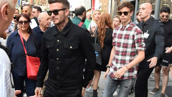 David Beckham : Son fils Romeo reproduit l'une de ses coiffures insolites