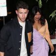 Exclusif - Nick Jonas et sa femme Priyanka Chopra quittent un évènement privé au restaurant San Vicente Bungalows à West Hollywood, le 14 octobre 2019. 14/10/2019 - Los Angeles