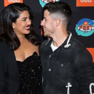 Priyanka Chopra et son mari Nick Jonas au photocall de la 3ème édition de la soirée "JBL Fest" à Las Vegas, le 10 octobre 2019.10/10/2019 - Las Vegas