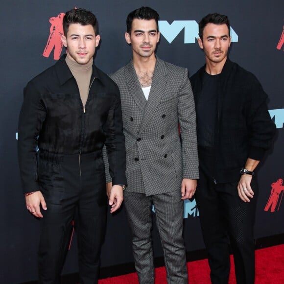 Nick Jonas, Joe Jonas, Kevin Jonas, Jonas Brothers - Photocall des MTV Video Music Awards au Prudential Center à Newark le 27 août 2019. 26/08/2019 - Newark