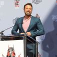 Ben Affleck lors d'une cérémonie de prise d'empreintes au TCL Chinese Theatre à Los Angeles, le 14 octobre 2019.