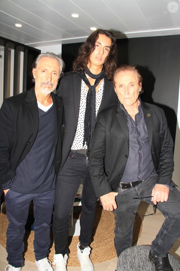 Exclusif - Gilbert, Tommy et Franck Ros assistent à la soirée du joaillier Courbet à l'Institut Bokassa à Paris. Le 25 octobre 2019 © Philippe Baldini / Bestimage