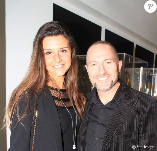 Exclusif - Pascal Soetens et son amie Charlotte assistent à la soirée du joaillier Courbet à l'Institut Bokassa à Paris. Le 25 octobre 2019 © Philippe Baldini / Bestimage