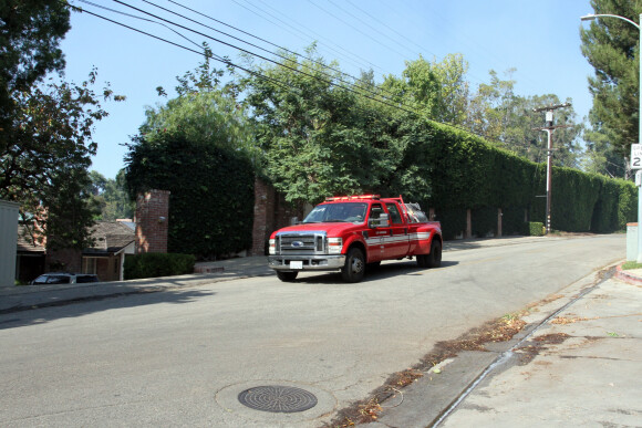 Maison de Jim Carrey - Un nouvel incendie éclate à Los Angeles. Le 28 octobre 2019.