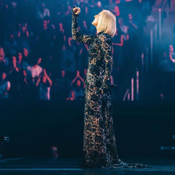Céline Dion en concert à Cleveland pour le Courage World Tour, octobre 2019