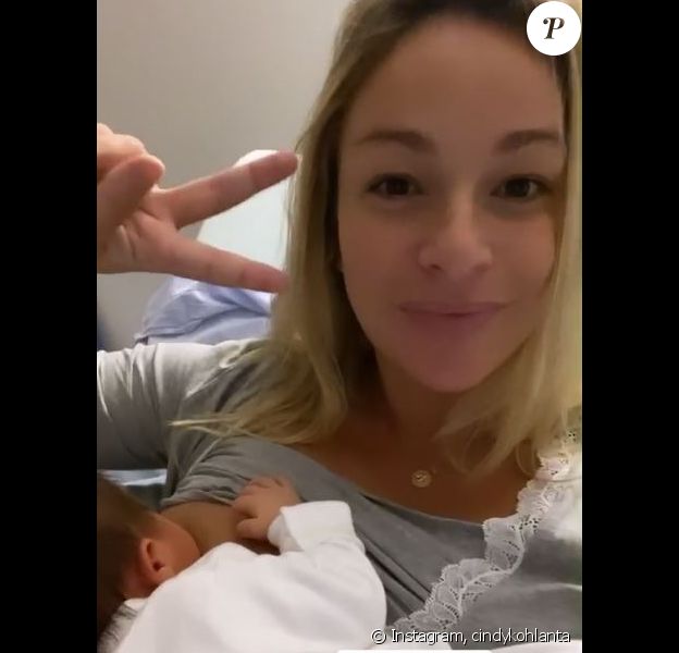 Cindy (Koh-Lanta) pose avec sa petite fille, sur Instagram le 21 octobre 2019.