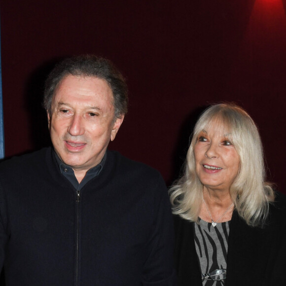 Exclusif - Michel Drucker et sa femme Dany Saval au cinéma Mac Mahon à Paris le 27 octobre 2019 à la projection lors de deux séances exceptionnelles du film "Signé Furax" de Marc Simenon, organisée par Mylène Demongeot en hommage à son défunt mari. © Coadic Guirec/Bestimage