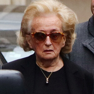 Bernadette Chirac - Obsèques de Laurence Chirac, la fille de Jacques et Bernadette Chirac en la chapelle de Jésus-Enfant de la basilique Sainte-Clotilde à Paris, le 16 avril 2016. © Crystal Pictures/Bestimage