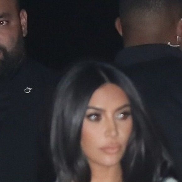Exclusif - Kim Kardashian - Le clan Kardashian/Jenner se retrouve pour fêter l'anniversaire de Caitlyn (70 ans) au restaurant Nobu de Los Angeles le 29 octobre 2019.