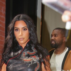 Kim Kardashian et Kanye West dans la rue à New York le 25 octobre 2019.