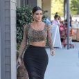 Exclusif - Kim Kardashian lors d'une virée shopping chez Ulta Beauty cosmetics dans le quartier de Calabasas à Los Angeles, le 22 octobre 2019